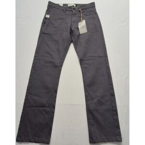 NWT Hudson & Barrow Men's Charcoal Gray Pants 30x30 flat front stretch straight